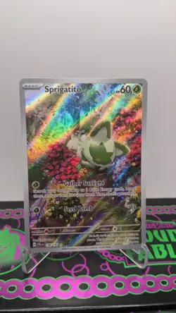 Sprigatito 196/193 Sv02: Paldea Evolved Illustration Rare Card Pokemon TCG NM - Image 1