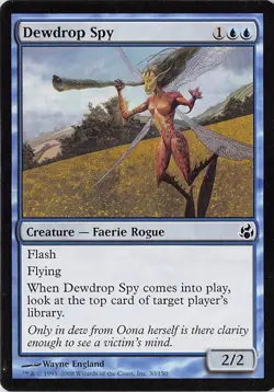 Dewdrop Spy *PLAYSET* Magic MtG x4 Morningtide SP - Image 1