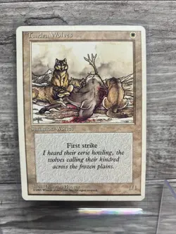 MTG TUNDRA WOLVES 1995 Edition Magic the Gathering - Image 1