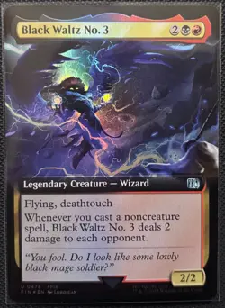 MTG Final Fantasy Black Waltz No.3 Extended Art Foil 0478 (Uncommon) - Image 1