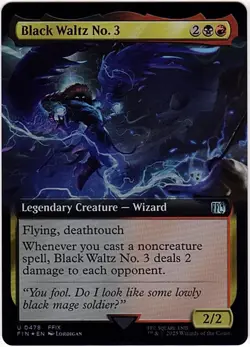 MTG Final Fantasy Black Waltz No.3 Extended Art Foil 0478 (Uncommon) - Image 2
