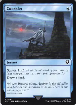 MTG Consider (187) | NM | Commander: The Lord of the Rings {LTC} - Image 1