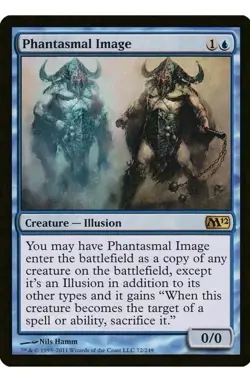 1x MTG Phantasmal Image - M12 Rare! NM Mint! Ships Fast! - Image 1