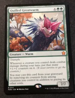 Quilled Greatwurm - FDN - MTG - EN - NM - 0111 - Image 1
