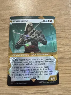 🇬🇧 MTG Assassin’s Creed - Edward Kenway #143 Showcase Foil Mythic Rare NM - Image 1