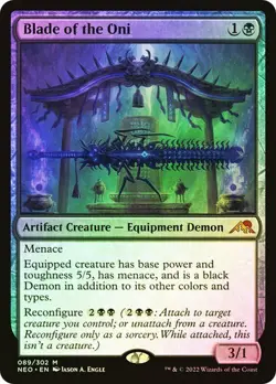 Blade of the Oni FOIL - 089/302 - Mythic - Kamigawa: Neon Dynasty NEO MTG - Image 1