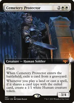 Cemetery Protector EXTENDED - 347 - Mythic - Innistrad Crimson Vow VOW MTG - Image 1
