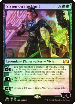 Vivien on the Hunt FOIL - 162/281 - Mythic - Streets of New Capenna SNC MTG - Image 1