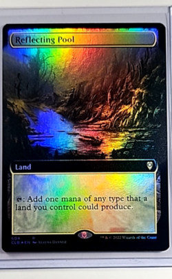MTG Magic the Gathering CLB Baldurs Gate Extended Art Foil #604 Reflecting Pool - Image 1