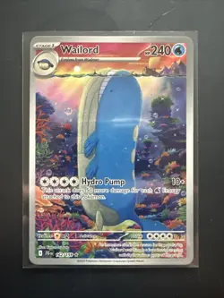 Lightly Played, English Pokemon Holo Wailord - 162/159 - Illustration Rare SV - - Image 1