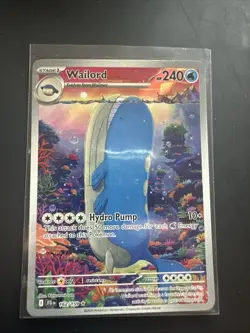 Lightly Played, English Pokemon Holo Wailord - 162/159 - Illustration Rare SV - - Image 1