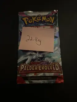 Heavy 22.40g Pokemon Sealed Paldea Evolved Booster Pack - Image 4
