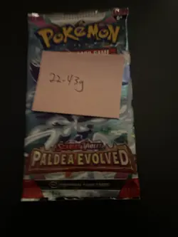 Heavy 22.43g Pokemon Sealed Paldea Evolved Booster Pack - Image 4