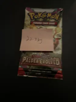 Heavy 22.38g Pokemon Sealed Paldea Evolved Booster Pack - Image 4