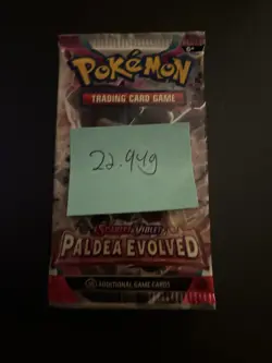 Heavy 22.94g Pokemon Sealed Paldea Evolved Booster Pack - Image 4