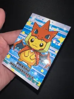 Poncho Pikachu Mega Charizard Y Green Holo Pokemon Database Merry Christmas Peru - Image 3