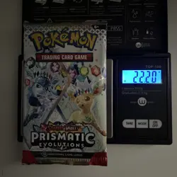 VERY HEAVY! 22.20g Prismatic Evolutions Pokemon TCG Booster Pack (SEALED)✅ - Image 1