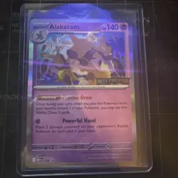 Alakazam Pokemon TCG Mega Evolution Pre Release Stamped MEP 003 - Image 4