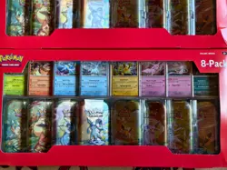 Pokemon Prismatic Evolutions 8-Pack Mini Tins (2 Packs) Costco - Image 2