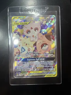 Pokemon Cosmic Eclipse Togepi Cleffa Igglybuff GX 143a/236 Tag Team Full Alt Art - Image 1