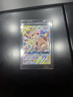 Pokemon Cosmic Eclipse Togepi Cleffa Igglybuff GX 143a/236 Tag Team Full Alt Art - Image 3