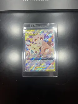 Pokemon Cosmic Eclipse Togepi Cleffa Igglybuff GX 143a/236 Tag Team Full Alt Art - Image 5