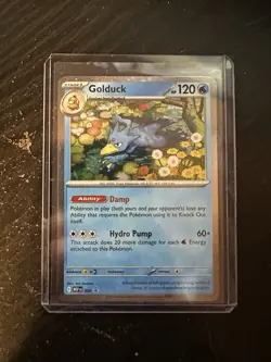Pokemon TCG Mega Evolutions Golduck #008 Blister Pack Promo - Image 1