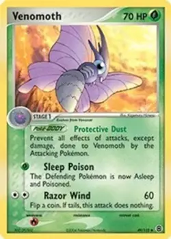 2x Venomoth (#49/112) EX - FireRed & LeafGreen LP Pokemon - Image 1