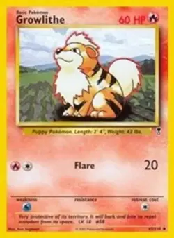 Growlithe (#045/110) E - Legendary Collection LP Pokemon - Image 1
