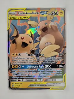 Pokemon TCG Raichu Alolan Raichu GX 54/236 Tag Team Sun & Moon Unified Minds - Image 1