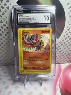 Ho-oh CGC 10 GEM MINT - 2002 Black Star Promo #52 Pokemon Center New York - Image 1