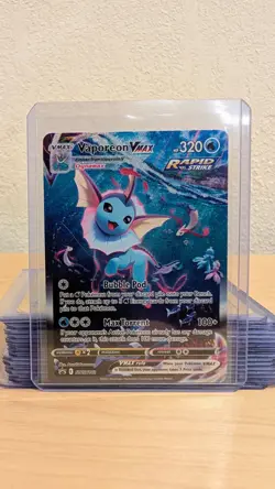 Pokemon TCG Vaporeon VMAX SWSH182 Sword & Shield Black Star Promo Holo NM - Image 1