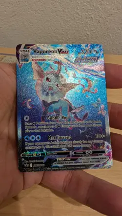 Pokemon TCG Vaporeon VMAX SWSH182 Sword & Shield Black Star Promo Holo NM - Image 3