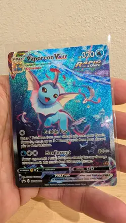 Pokemon TCG Vaporeon VMAX SWSH182 Sword & Shield Black Star Promo Holo NM - Image 4