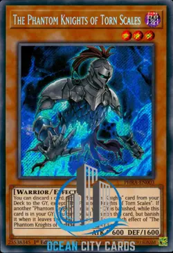 Yugioh The Phantom Knights Of Torn Scales PHRA-EN003 Secret Rare 1st Edition - Image 3