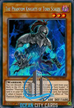 Yugioh The Phantom Knights Of Torn Scales PHRA-EN003 Secret Rare 1st Edition - Image 5