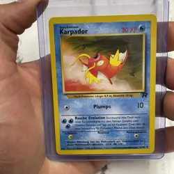Pokemon Card Team Rocket Magikarp (Karpador) 47/82 WOTC German NM/MT Uncommon - Image 1
