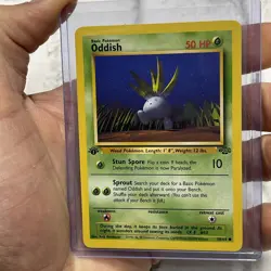 1st Edition Oddish 58/64 Vintage Pokemon Card-Jungle Set WOTC NM Pokemon Vtg TCG - Image 2