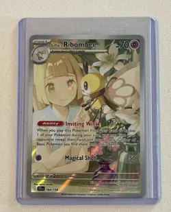 Pokemon TCG Lillie's Ribombee Holo Card 164/159 NM Journey Together Series - Image 1