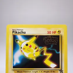 Pikachu #4 1999 Black Star WB Pokemon the First Movie Promo Pokemon TCG Card - Image 4