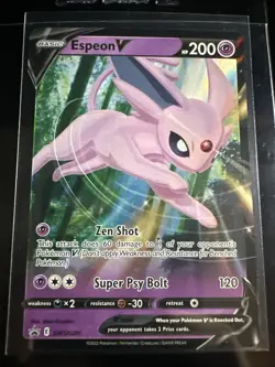 Espeon V SWSH201 NM Holofoil Promo Rare Pokemon Card - Image 1