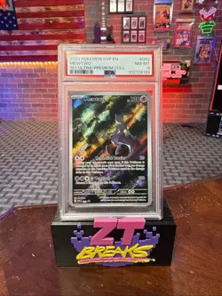 2023 Pokemon Mewtwo SVP EN 151 Ultra-Premium Card #052 PSA 8 Black Star Promo - Image 1