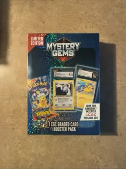 Pokemon TCG: Limited Edition Mystery Gems (1 Graded Card, 1 Booster Pack) - Image 1