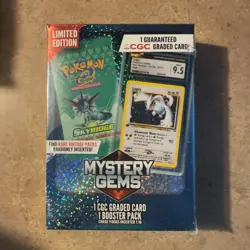 Pokemon TCG: Limited Edition Mystery Gems (1 Graded Card, 1 Booster Pack) - Image 2
