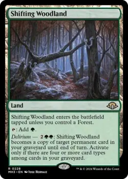 ~ Shifting Woodland ~ NM Foil ~ Modern Horizons 3 ~ MTG ~ - Image 1