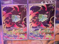 Bulbasaur Basic Pokemon Card - PLUS TWO PROMO CARD-MEGA EVOLUTION-133/132-IR - Image 2