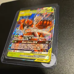 Pokemon Card Pheromosa & Buzzwole GX 1/214 Sm- Unbroken Bonds Holo Tag Team NM - Image 2