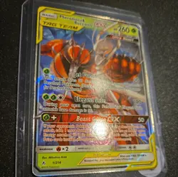Pokemon Card Pheromosa & Buzzwole GX 1/214 Sm- Unbroken Bonds Holo Tag Team NM - Image 3