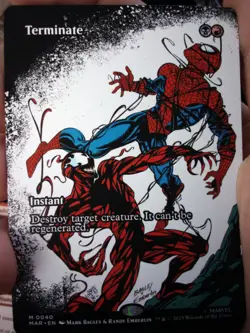 Terminate (Borderless) (0040)(Mythic) - Marvel's Spider-Man MTG (Non-foil) M/NM - Image 4