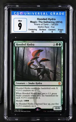 HOODED HYDRA Khans of Tarkir Foil Mythic CGC 9 Q++ MTG [Nostalgium] - Image 1